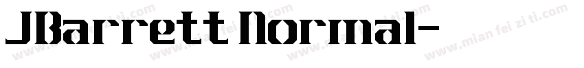 JBarrett Normal字体转换